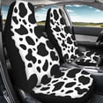 thumbnail image 3 of Yuyamidu Cow Print Car Seat Covers Waterproof Car Seat Covers Full Set of 2 Easy Installation Breathable Front Seat Cover Cars Accessories Suitable for Cars, SUV and Trucks, 3 of 7