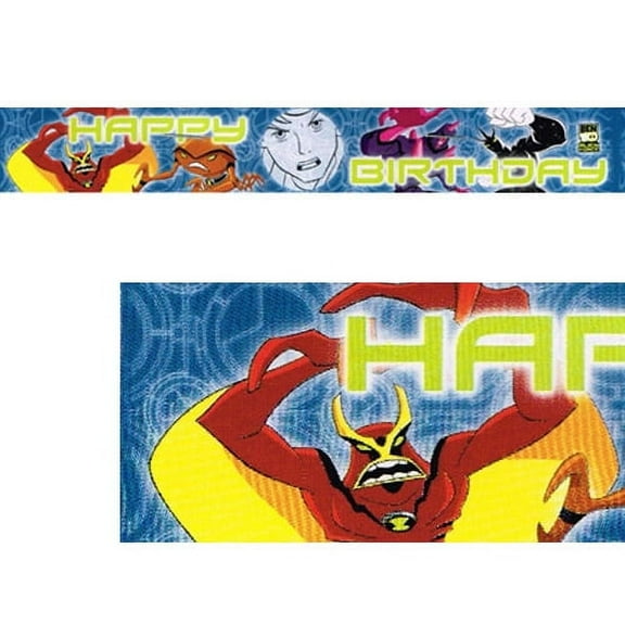 Ben 10 Foil Birthday Party Banner, 1 Count