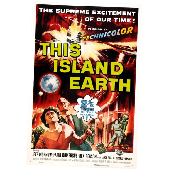 This Island Earth Vt Movie Poster 11inx17in Mini Poster ships in mail/gift tube 11x17 poster