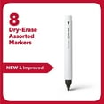 thumbnail image 2 of Staples TRU RED Pen Dry Erase Markers Fine Tip Assorted 8/Pk TR56881, 2 of 9