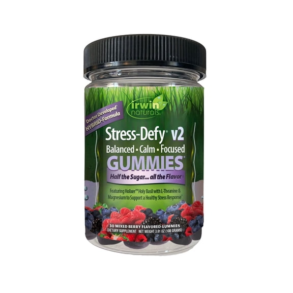 Irwin Natuals GUMMIES Stress-Defy v2 Balanced Calm Focused 30ct