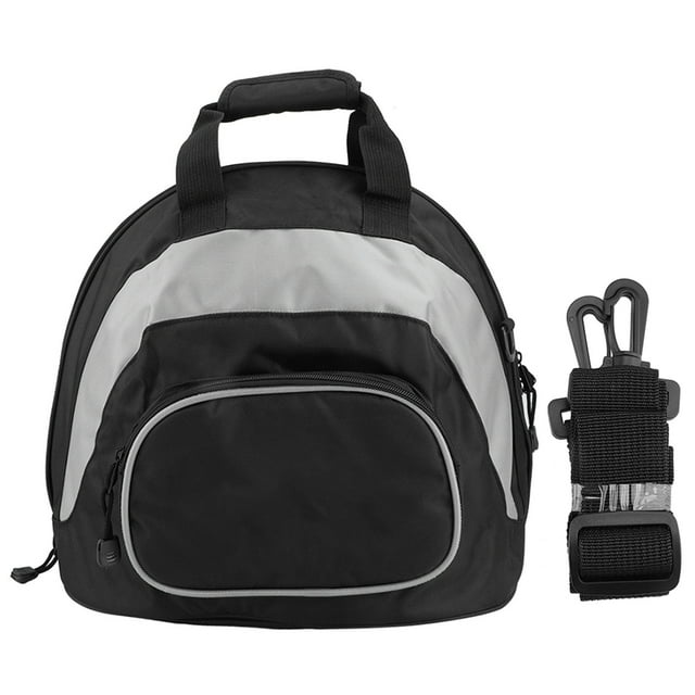 Mochila multifunción impermeable para casco de motocicleta, bolso de hombro, equipaje portátil (gris y negro)