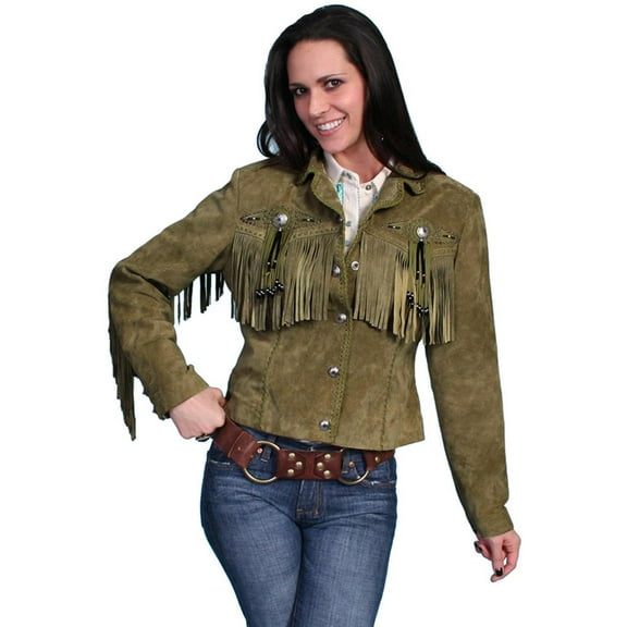 Scully Leather Olive Fawn Womens Jacket