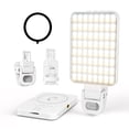 thumbnail image 1 of Luz de Anillo 128 LED para Celular Blanco, 3 Modos y Brillo Regulable, 2500K-9900K Recargable Magnética, Clip para Selfie y Fotografía Profesional, 1 of 7