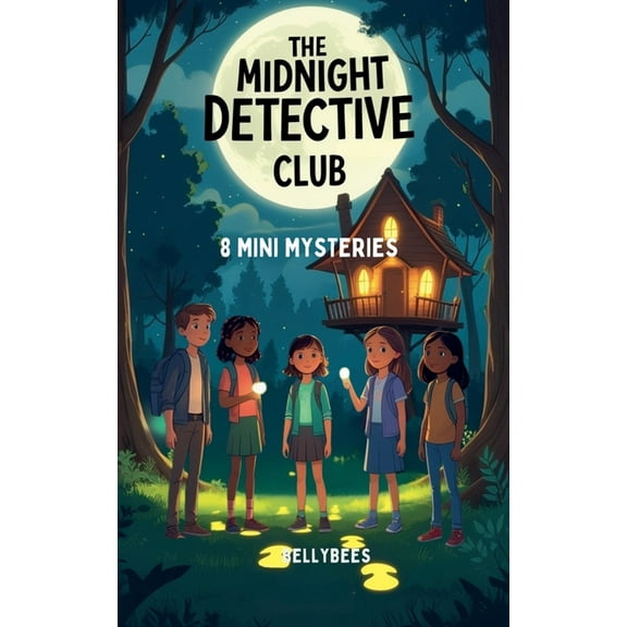 The Midnight Detective Club: 8 Mini Mysteries for Kids, (Paperback)