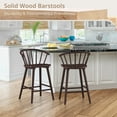 thumbnail image 4 of Dycanpo 24'' Wooden Bar Stools Set of 4,Counter Height Bar Stools with Backrest for Kitchen Island,Espresso, 4 of 7