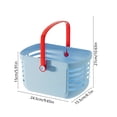 thumbnail image 3 of Ohmyroo Handheld Shower Basket 9.6x6.1 Inch Plastic Toiletries Storage Caddy Bathroom Vanity Organizer, 3 of 7