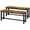 Brown, variant on LinkRomat 39" Dining Bench Set of 2,Durable and Stable Dining Bench with Metal Legs for Living Room,Bedroom,Dining Room,Rustic Black