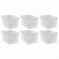 thumbnail image 2 of Teacher Created Resources® Plastic Multi-Purpose Storage Bin, Clear, 6 Count, 2 of 2