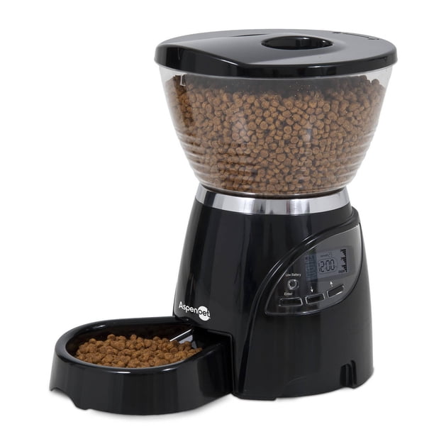Aspen Pet Programmable LeBistro Dog and Cat Feeder, 5 lbs