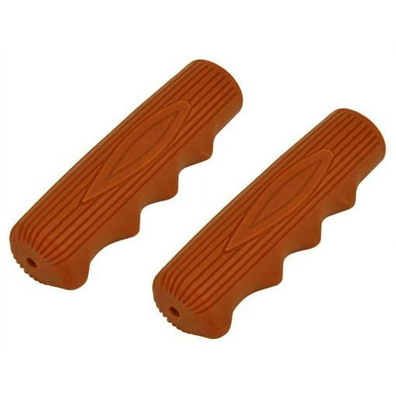 Alta Kraton Rubber Solid Color Bike Grips, Multiple Colors (Brown)