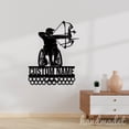 thumbnail image 2 of Handmadetneonsign Wheelchair Archery Medal Hanger, Athlete Metal Sign Wall Decor, House Metal Decor 56425, 2 of 5