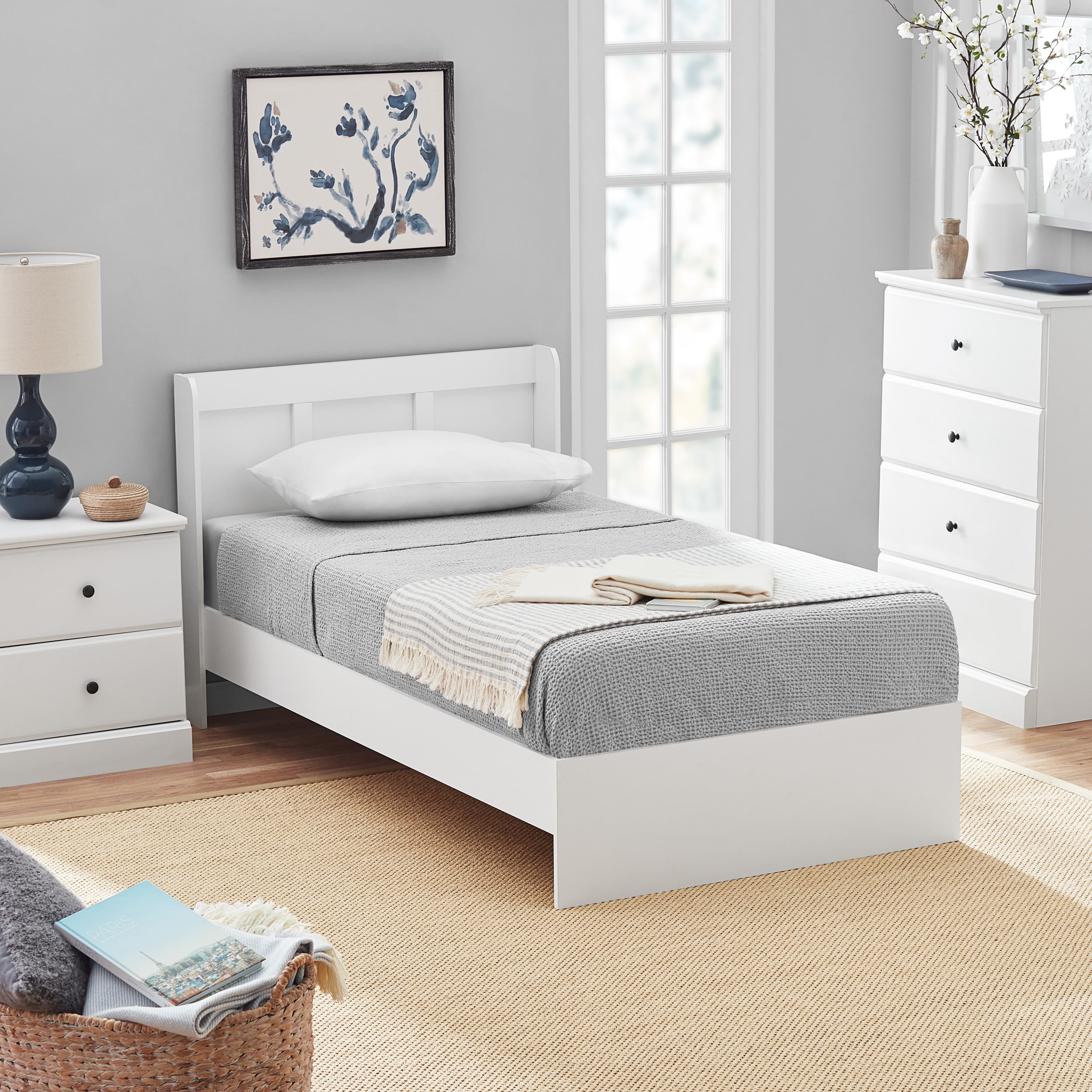 Sauder Parklane Nightstand Soft White Finish Walmart