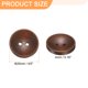 thumbnail image 2 of Botón de costura de madera Uxcell de 10 piezas 32L 4/5" (20mm) 2 agujeros redondo botones de repuesto para ropa manualidades decoración, marrón medio, 2 of 7