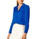 thumbnail image 5 of CAMISAS ELEGANTES PARA MUJER INSPIRADAS CHIC Cuello en V, Manga Larga, Blusa de Satén Suave 3XL Azul Real, 5 of 7