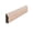 Maple, variant on EWBS21 Baseboard Shoe 1-1/8" Tall x 3/8" Beveled Edge. Unfinished