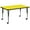 Yellow, variant on Emma + Oliver Mobile 36x72 Oak HP Laminate Preschool Activity Table