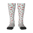 thumbnail image 2 of Picia Women Crew Soft Moisture-wicking Socks Watermelon Pattern Design Cotton Socks, One Size fit All, 2 of 9