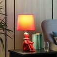 thumbnail image 5 of 21.25" in Red Modern Clown Phone Resin Table Lamp Red, 5 of 5
