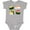 AC-Heather Grey, variant on Inktastic Sushi with Faces Boys or Girls Baby Bodysuit