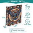 thumbnail image 3 of FORMRS 3 Ring Binder 1.5 inch with Pockets Set of 2 Clip Board 200 Sheets Capacity, Blue Geometric Eagle, 3 of 8