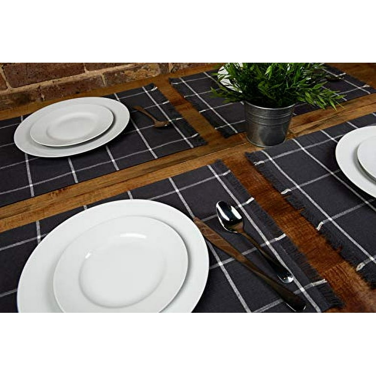  Placemats Set of 4 for Dining Table, Woven Cloth Place