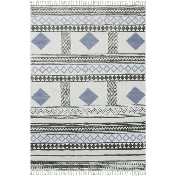 Casavani Dining Room Rug Outdoor Patio Rug,Black 11x11 feet