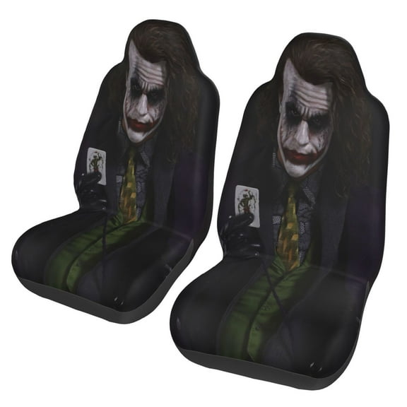 Joker Car Seat Cover for Front Seat Cushion Protectors 2 Pcs Car Accessories Bucket Seat Covers