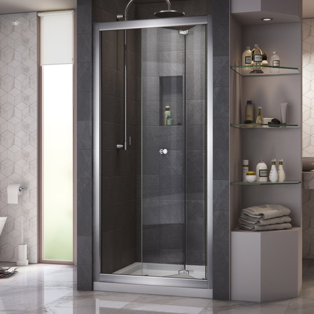 Dreamline DL6214C01CL Butterfly Shower Door and 36" by 36" Shower