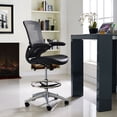 thumbnail image 5 of Silla de dibujo Modway Attainment de vinilo con brazo abatible, color negro, 5 of 5