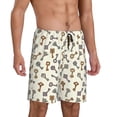 thumbnail image 2 of Goofa Keys1 Pattern Men's Pajama Short Sleep Shorts Soft Comfortable Breathable Pajamas Shorts with Pockets-Large, 2 of 6