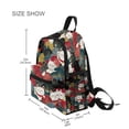 thumbnail image 3 of FORMRS School Backpack with Front Zippered Pocket 12" Student Travel Daypack, Black Lucky Cat, 3 of 6