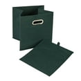 thumbnail image 4 of Household Essentials Fabric Storage Bins 6 Piece Set, Dark Green, 4 of 6
