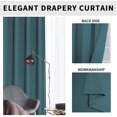 thumbnail image 5 of Easy-Going Bluestone Grommet Blackout Curtains, 52” x 84”, 5 of 7
