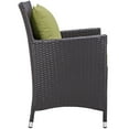 thumbnail image 2 of Modway Convene Dining Outdoor Patio Armchair in Espresso Peridot, 2 of 3