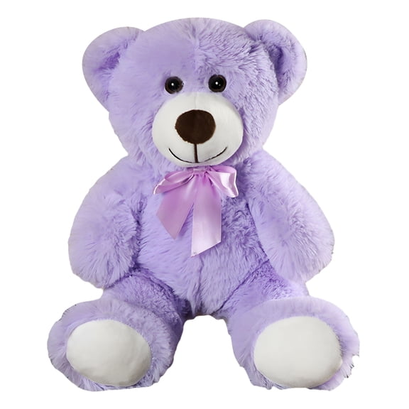 BESTSKY 13.8 inch Teddy Bear Stuffed Animal with Satin Bow Tie for Girlfriend and Kids Birthday Valentine's Day