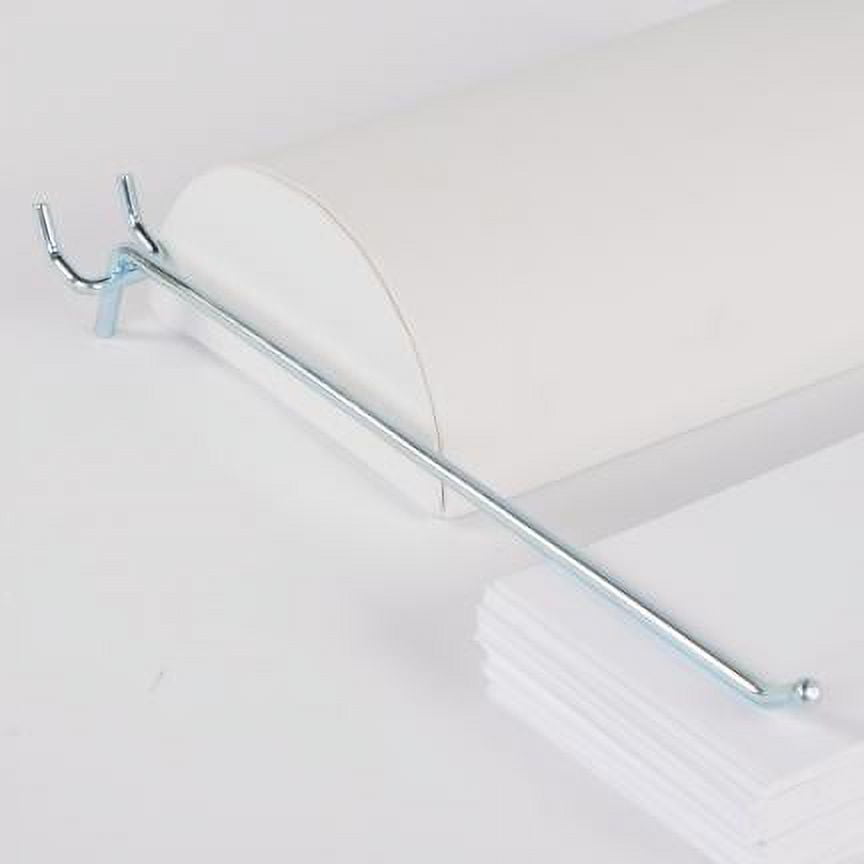 10 inch Chrome Peg Hook for ¼ inch Pegboard - Pack of 60- Sturdy Chrome Pegboard Hooks - Durable Peg Board Hooks for Hanging Tools and Accessories  Retail Display Peg Board Hooks for Organized Storage