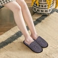 thumbnail image 6 of KLL Bat Purple Slippers for Women Men House Slip on Indoor Outdoor Bedroom Furry Fleece Lined Ladies Comfy Anti-Skid Rubber Hard Sole-Medium, 6 of 8