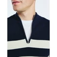 thumbnail image 4 of Free Assembly Men's Quarter Zip Rugby Sweater, Sizes S-3XL, 4 of 6