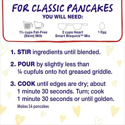 Pack of 2 - Betty Crocker Heart Smart Bisquick Pancake And Baking Mix, Low-Fat & Cholesterol-Free, 40 Oz.