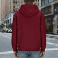 thumbnail image 4 of Fewfanhot Sweatshirts for Men Quarter Zip Long Sleeve Hoodies Winter Fall Casual Loose Fit Hooded Pullovers, 4 of 7