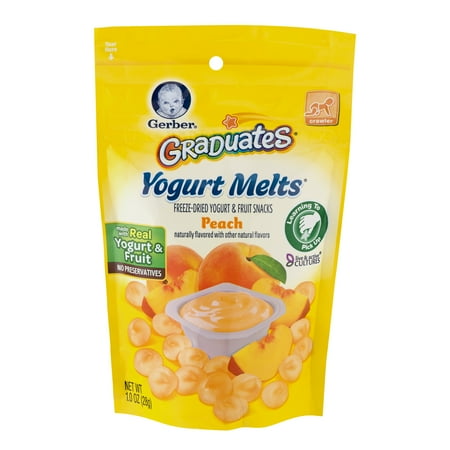 Gerber Graduates Yogurt Melts Peach, 1.0 OZ