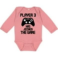 thumbnail image 3 of Inktastic Player 3 Has Joined the Game Boys or Girls Long Sleeve Baby Bodysuit, 3 of 5
