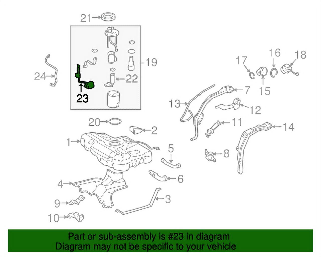 Genuine OE Toyota Fuel Gauge Sending Unit 83320-02010