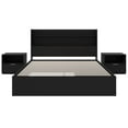 thumbnail image 2 of Nexera Hunter Platform Bed With Headboard And 2 Nightstands, 2 of 9