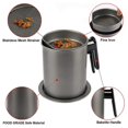 thumbnail image 4 of Contenedor de grasa de tocino DENGXMXG con malla fina 1.7L 6.8 Tazas color negro gris, 4 of 5