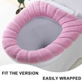 thumbnail image 4 of O-shaped knitted ring thickened toilet washer pad bathroom toilet seat cushion, 4 of 5