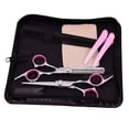thumbnail image 4 of Pro Hairdressing Scissors Hair Cutting Thinning Comb Clips+ Case Pink, 4 of 8