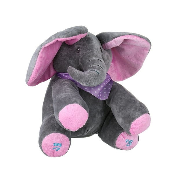 Elefante pequeno adorable animado electrico Flappy Push Doll Kids Present Abanopi Muneca Walmart en linea
