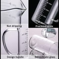 thumbnail image 3 of Jarra medidora de vidrio, Kitchen Lab, transparente, fácil de leer, apta para microondas, cocina con precisión, mango ergonómico, 500 ml, 3 of 5